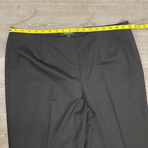 NWOT Lafayette New York Stretch Wool Flat Front Side Zip Trouser Pants 14 - Picture 8 of 15
